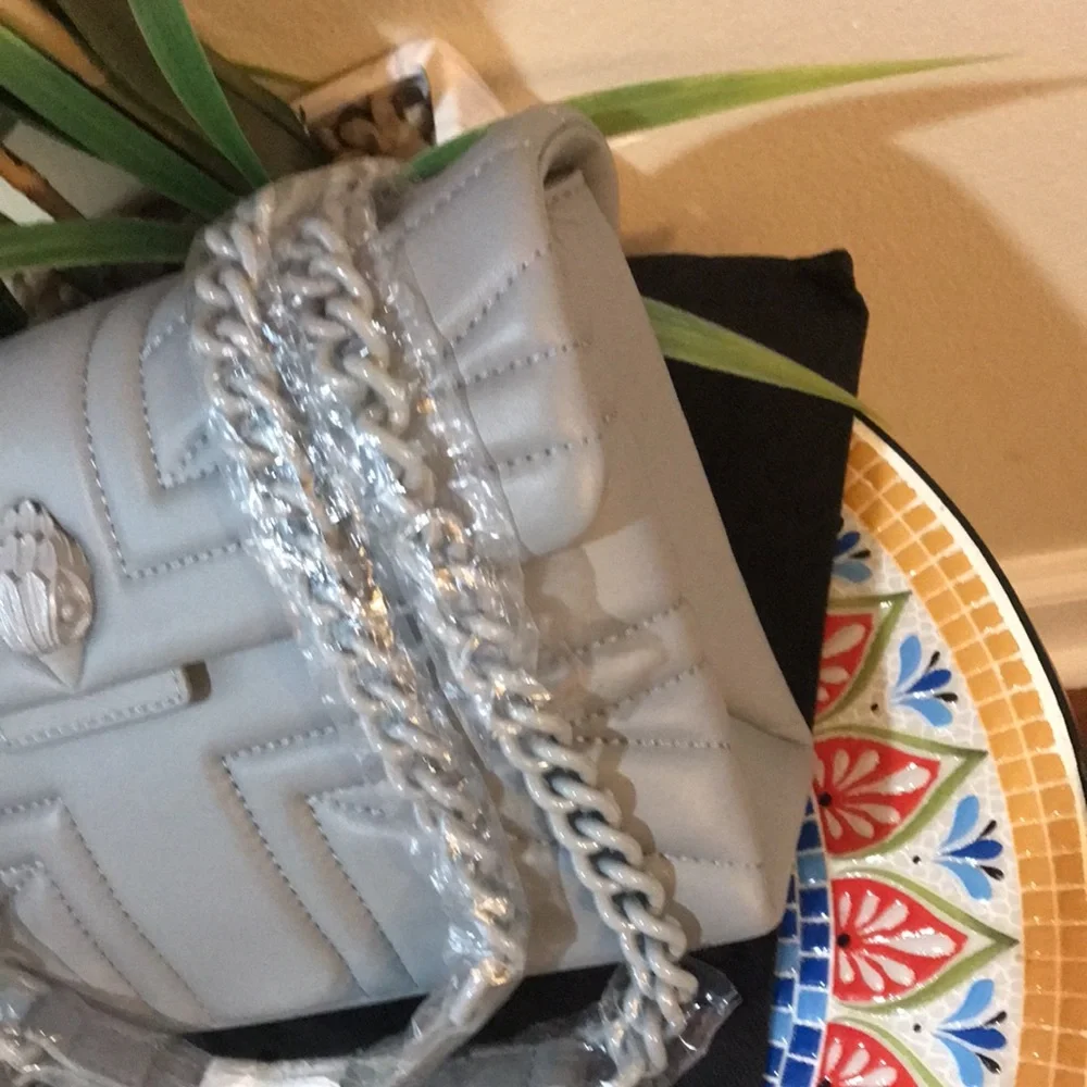 kurt Geiger London Kensington Leather Chain Strap Bag - Picture 5 of 17